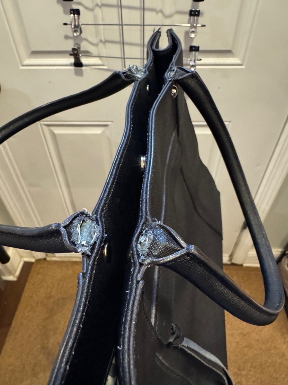 Rebecca Minkoff Saffiano Leather Large MAB Tote Shoulder Bag Black $295.00 - Picture 16 of 16
